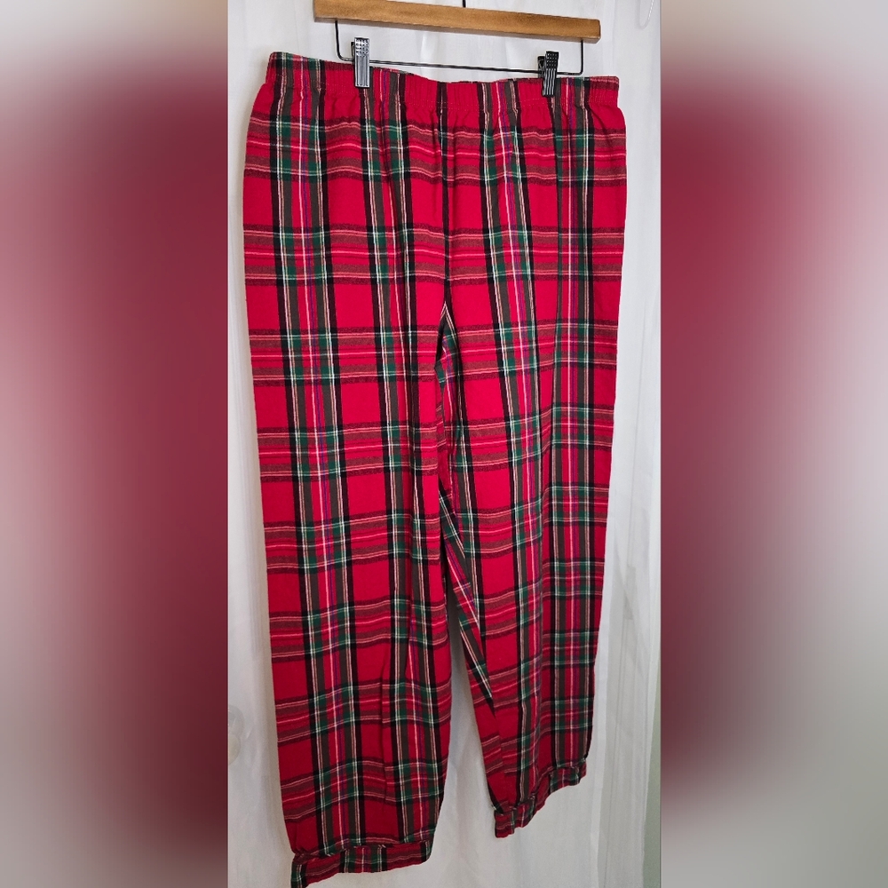 Gymboree Red Plaid Women's Pajama Pants Unisex, Size L